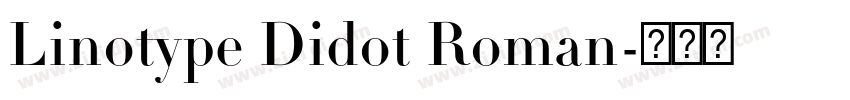 Linotype Didot Roman字体转换